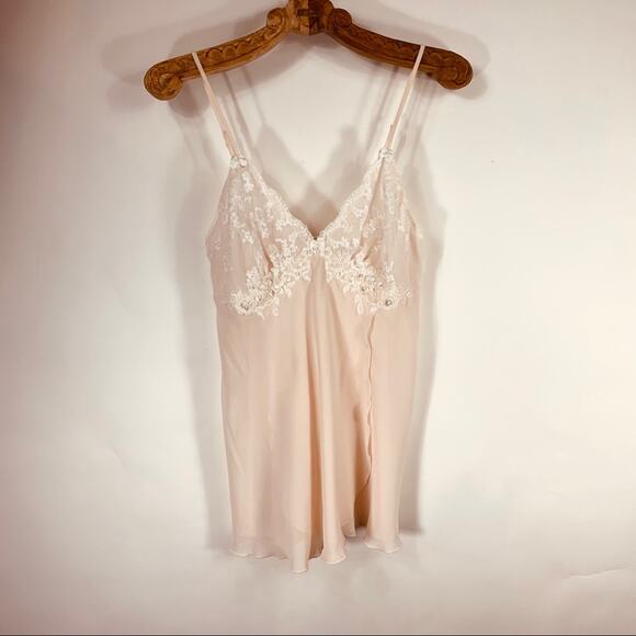 Maidenform NWT Chemise & Panty Set Sz Small Beige - Picture 1 of 7